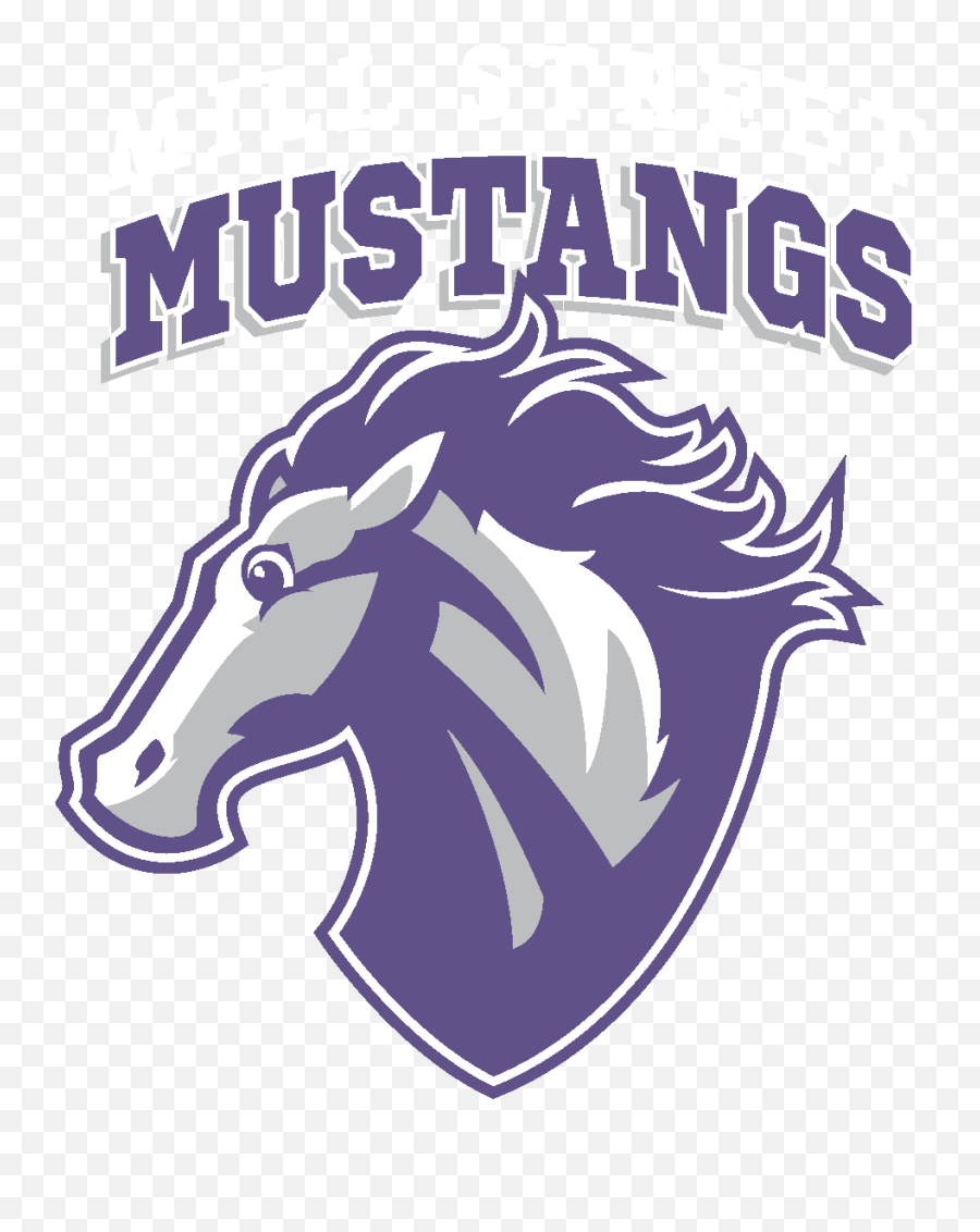 Mill Street Elementary Home Of The - Tete De Licorne Dessin Agressive Png,Mustang Mascot Logo