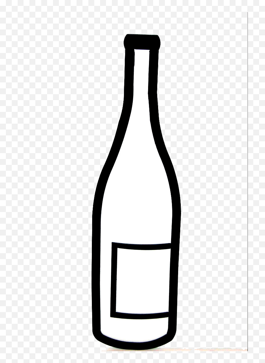 Red Wine - Wine Bottle Pictures Black And White Clipart Bottle Black N White Png,Wine Bottle Png
