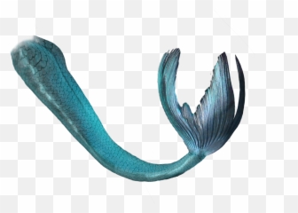 Decorative Blue Mermaid Tail Png - Transparent