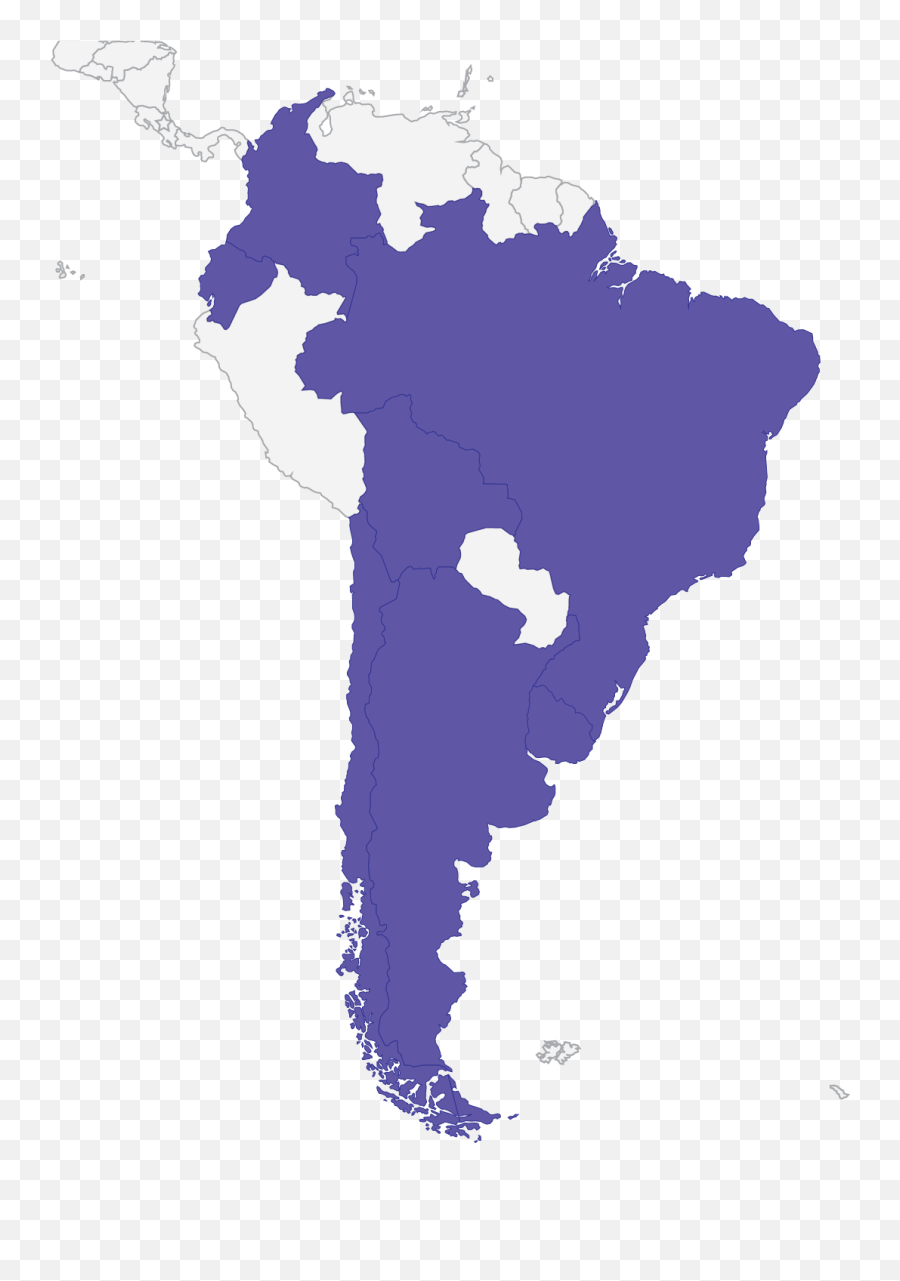 Study Abroad In South America - South America Map Shape Png,South America Png