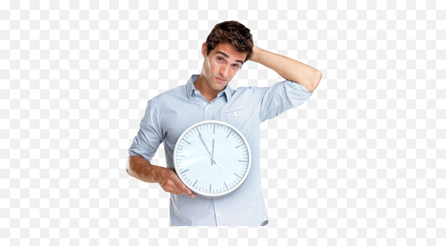 Photodune - 219463timeismakingfoolsofusagainconfused Man With Clock Png,Time In Png