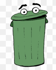 Green Clipart Dustbin - Trash Can Art png