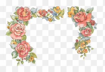 Rose Border Clipart Png - Flower Tumblr Transparent