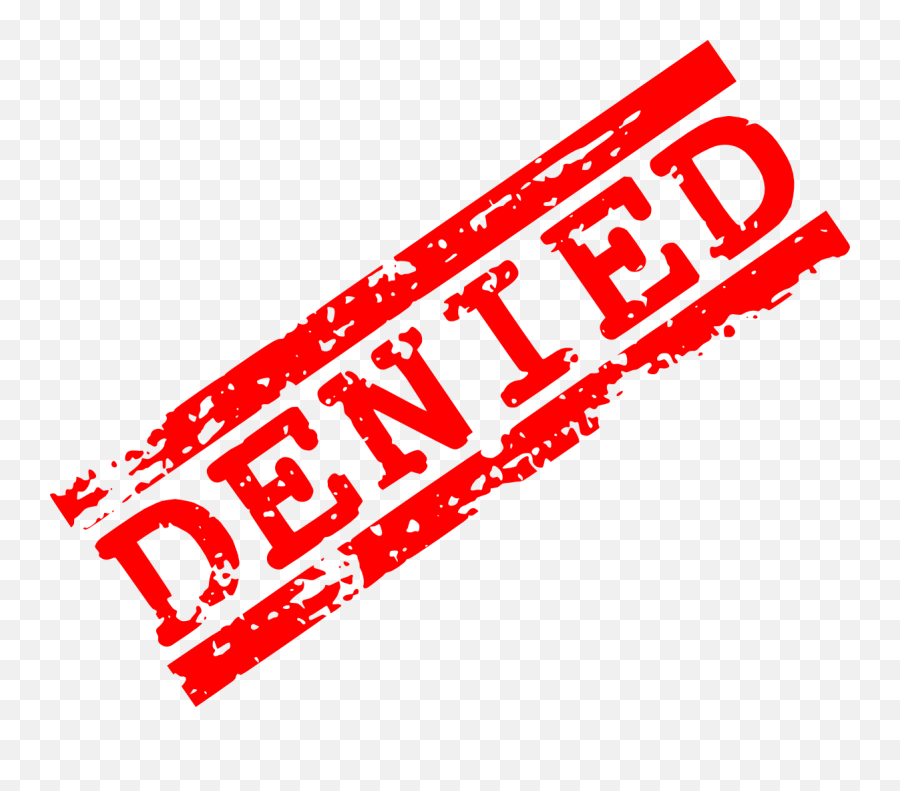 5 Red Denied Stamp Transparent - Clip Art Png,Denied Png