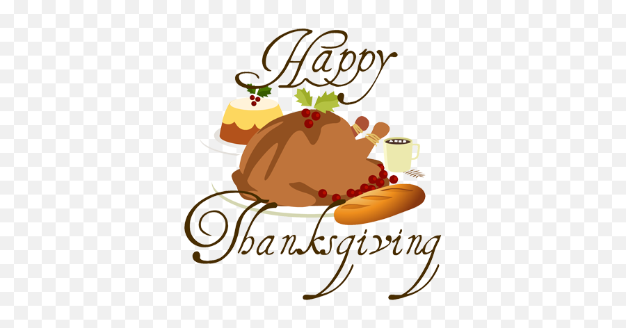 Happy Thanksgiving Turkey Dinner Png - Happy New Year Script,Thanksgiving Dinner Png