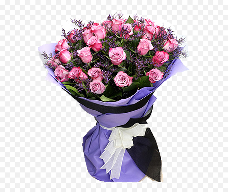 Dual Shade Purple Roses Bouquet - Parpule Roses Png,Purple Rose Png
