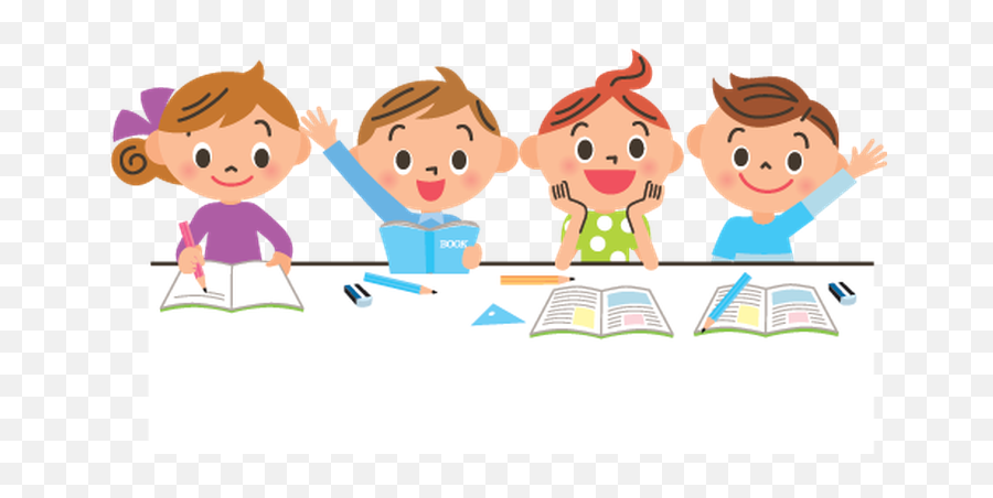 Stunning Cliparts Kids Studying Clipart 38 Download Here - Children Studying Clipart Png,Studying Png