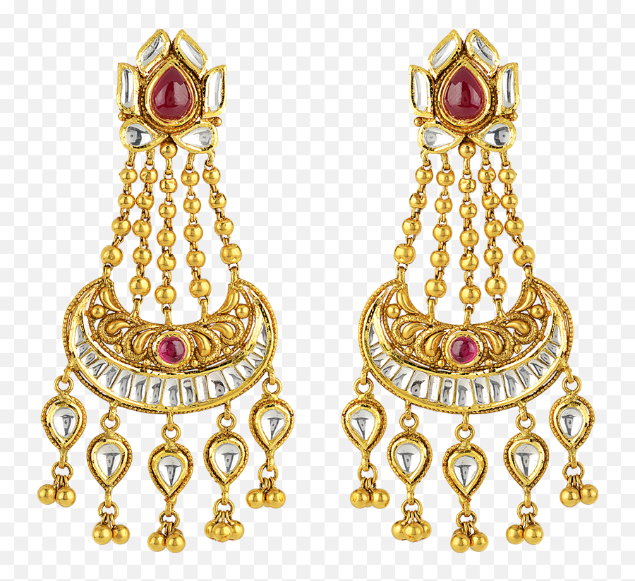 Buy gold earrings for women online P N Gadgil  Sons