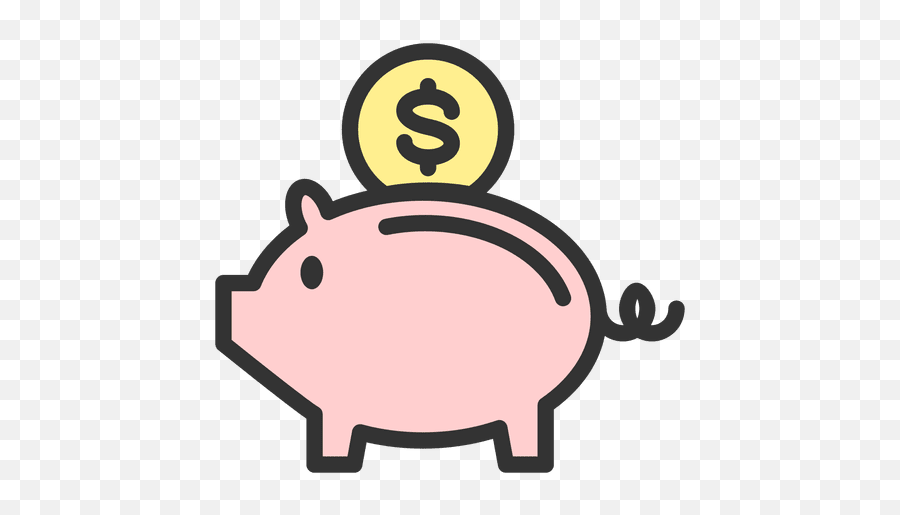 Bank Clip Transparent Background - Piggy Bank Png Transparent,Piggy Bank Transparent Background