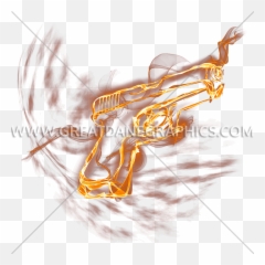 Hand Gun Fire Production Ready Artwork For T - Shirt Printing Illustration png