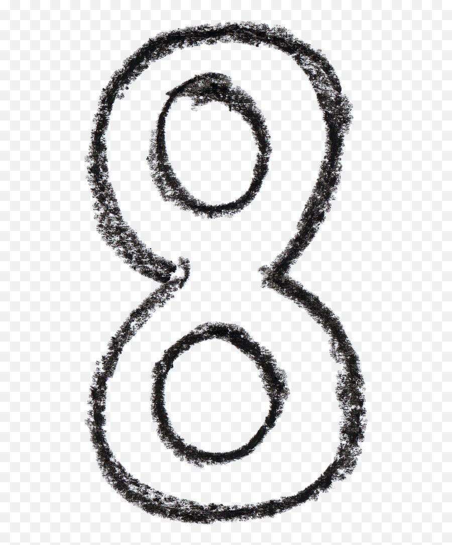 Crayon Number Transparent - Number 8 Transparent Png,Number 8 Png