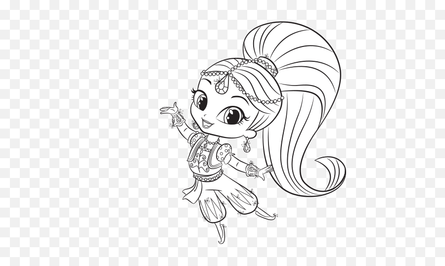 Download Shimmer And Shine - Shimmer And Shine Drawings Png,Shimmer And Shine Png