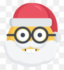 Emoji Nerd Santa Smart Free Icon - Love Santa Emoji Png,Nerd Emoji Png