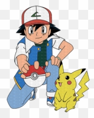 Download Pokemon Ash And Pikachu - Pokémon Ash E Pikachu Png,Pokemon Ash Png
