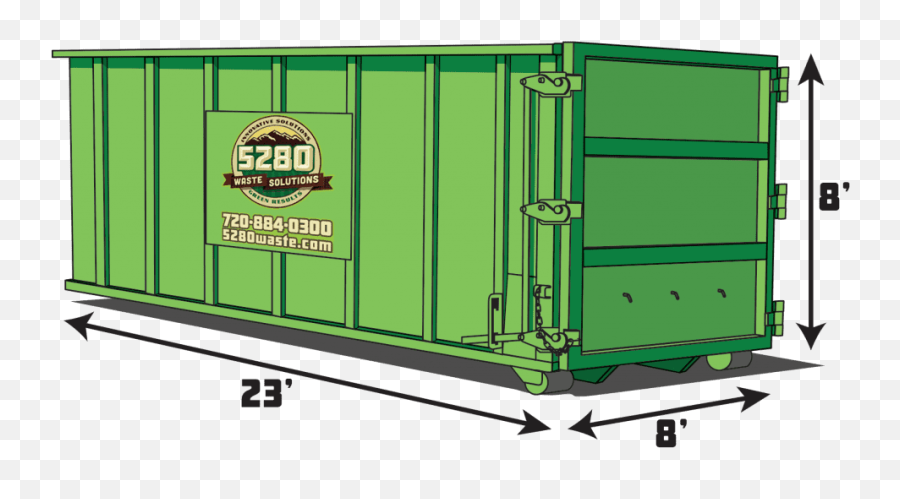 40 Yard Closed Top Roll - 40 Yard Roll Off Dumpster Png,Dumpster Png