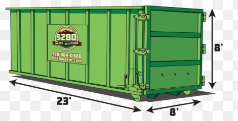 40 Yard Closed Top Roll - 40 Yard Roll Off Dumpster Png,Dumpster Png