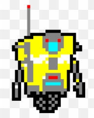 Borderlands Claptrap Pixel Art - Claptrap Pixel Art Png,Claptrap Png