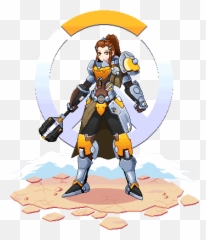 Overwatch - Brigitte Pixel Art png