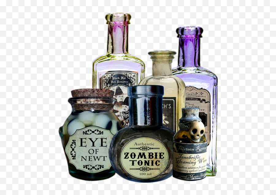Tubes Png Witch Potions Transparent - Bottle,Potions Png