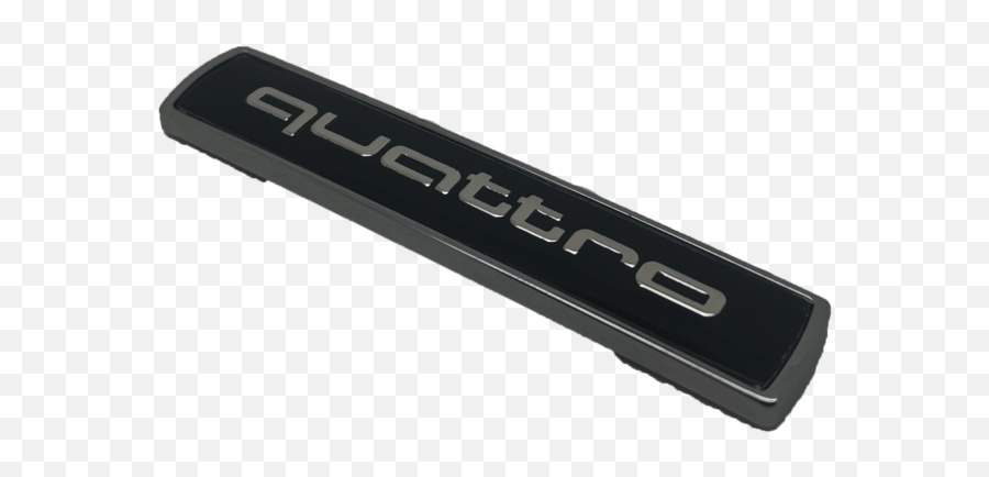Audi Quattro Gloss Black Boot Wing - Nintendo 64 Pin Connector Png,Quattro Logo