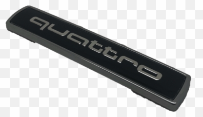 Audi Quattro Gloss Black Boot Wing - Nintendo 64 Pin Connector Png,Quattro Logo