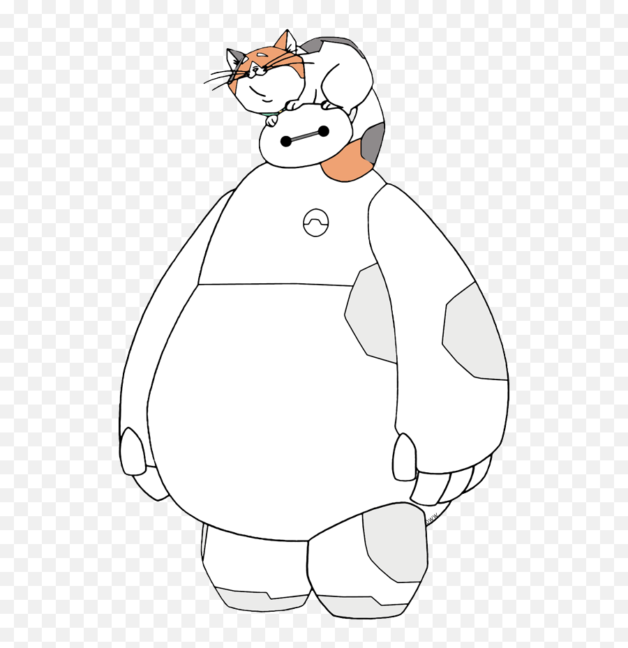 Download Waving Baymax - Baymax With Mochi Cartoon Png,Baymax Png