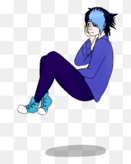 Floating Person Painting In 2020 Japanese Animated Movies - Floating People Drawings Png,Floating Rocks Png