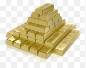 Gold Bar Pyramid Psd Official Psds - Solid png