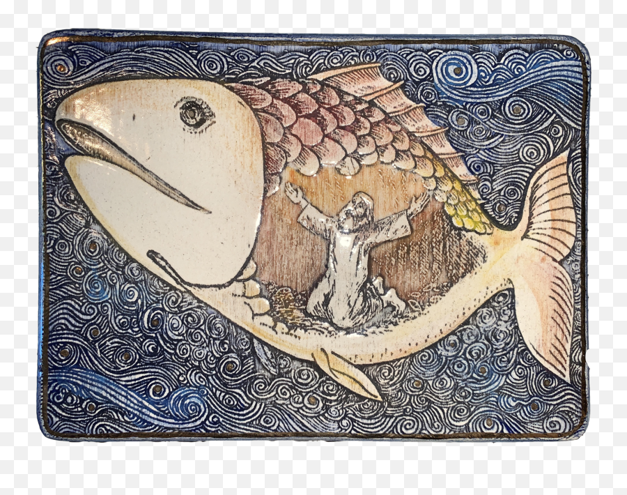 Jonahs Call - Jonah And Whale Woodcut Png,Icon Of The Baptism Of The Lord