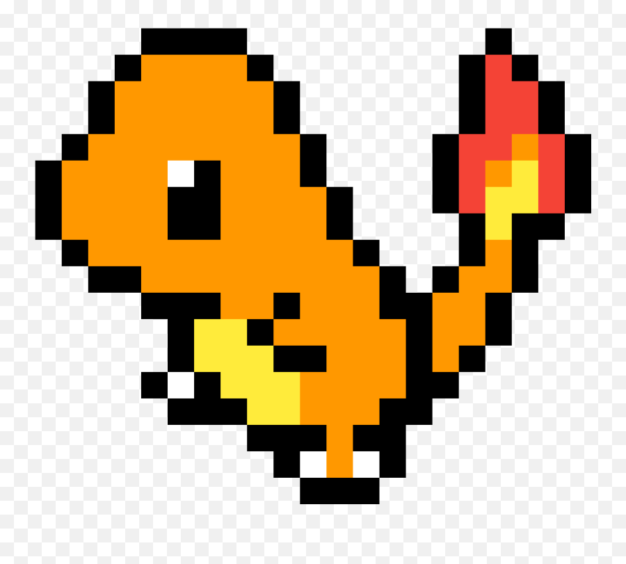Pikachu Charmander Pixel Art Gif - Pokemon Charmander Pixel Art Png,Charmander Png