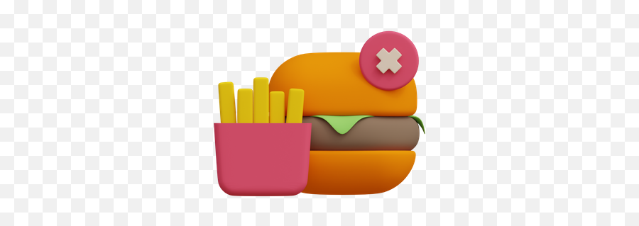 Junk Food 3d Illustrations Designs Images Vectors Hd Graphics - No Food 3d Illustration Png,Junk Food Icon