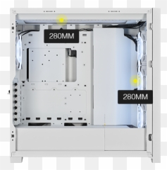 Icue 5000x Rgb Ql Edition Mid - Tower ATX Case u2014 True White Cc 9011233 Ww png