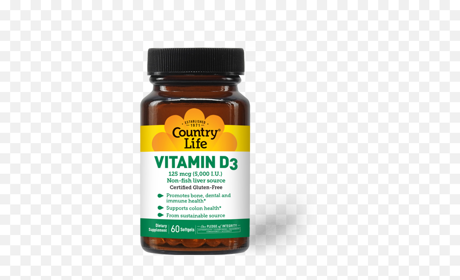 Vitamin D3 5000 Iu Supplement Country Life - Country Life Vitamin D3 Png,D3 Icon