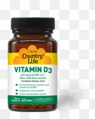 Vitamin D3 5000 Iu Supplement Country Life - png
