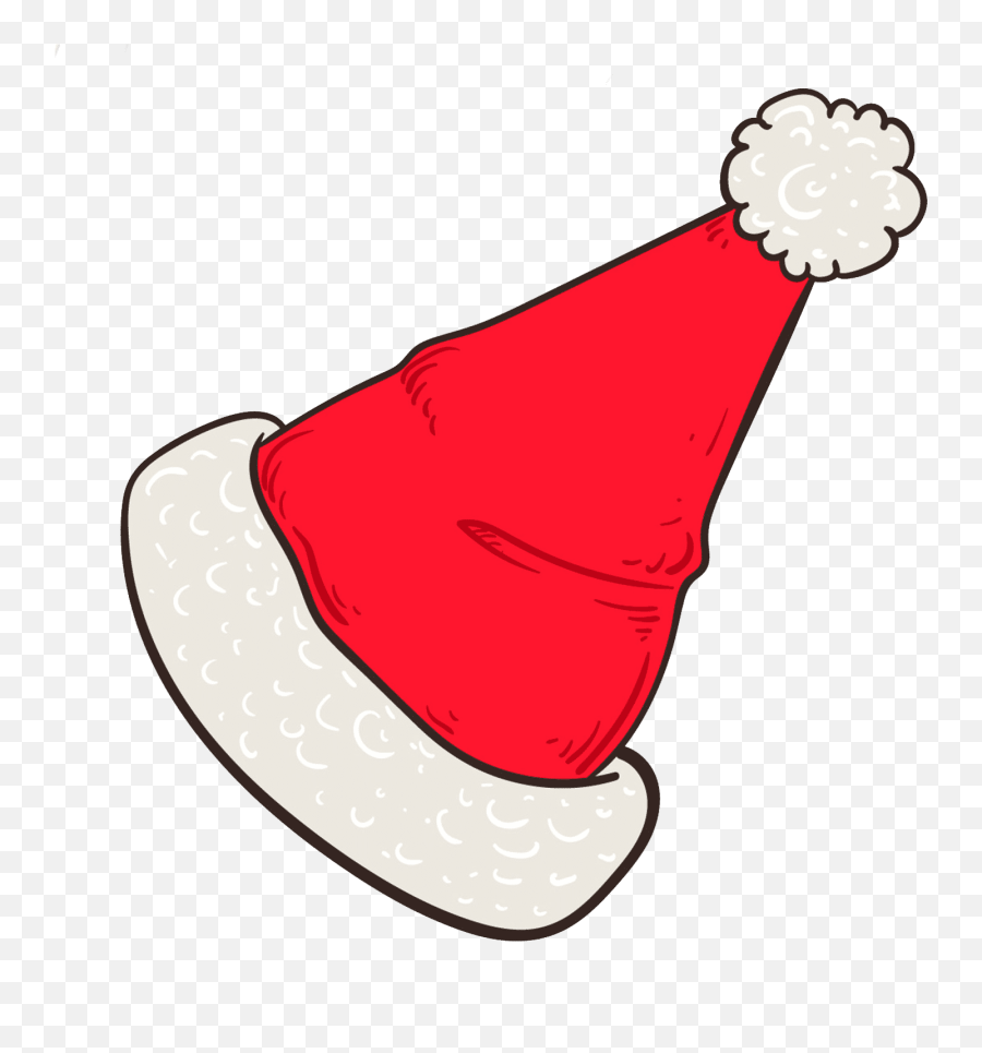 Free U0026 Cute Santa Hat Clipart For Your Holiday Decorations - Cone Png,Santa Hat Icon Transparent