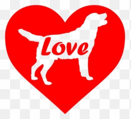 Labrador Retriever Car Decal Love Heart Dog Puppy Sticker - Language png