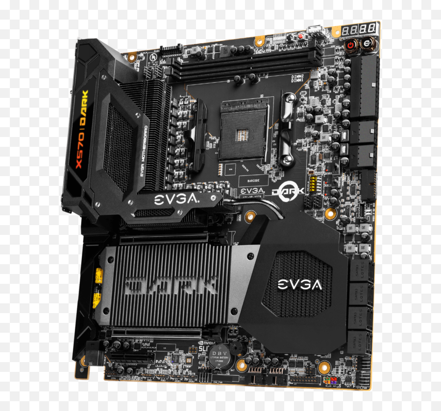 Evga Unleashes The X570 Dark Motherboard For Amd Ryzen Cpus - Evga X570 Dark Png,Evga Icon