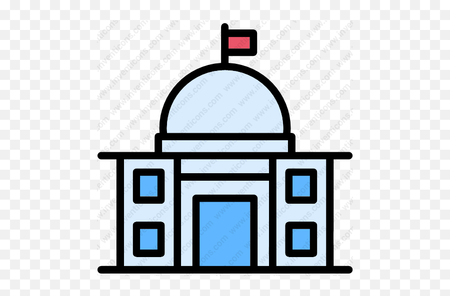 Download City Hall Vector Icon Inventicons - Vertical Png,Town Hall Icon