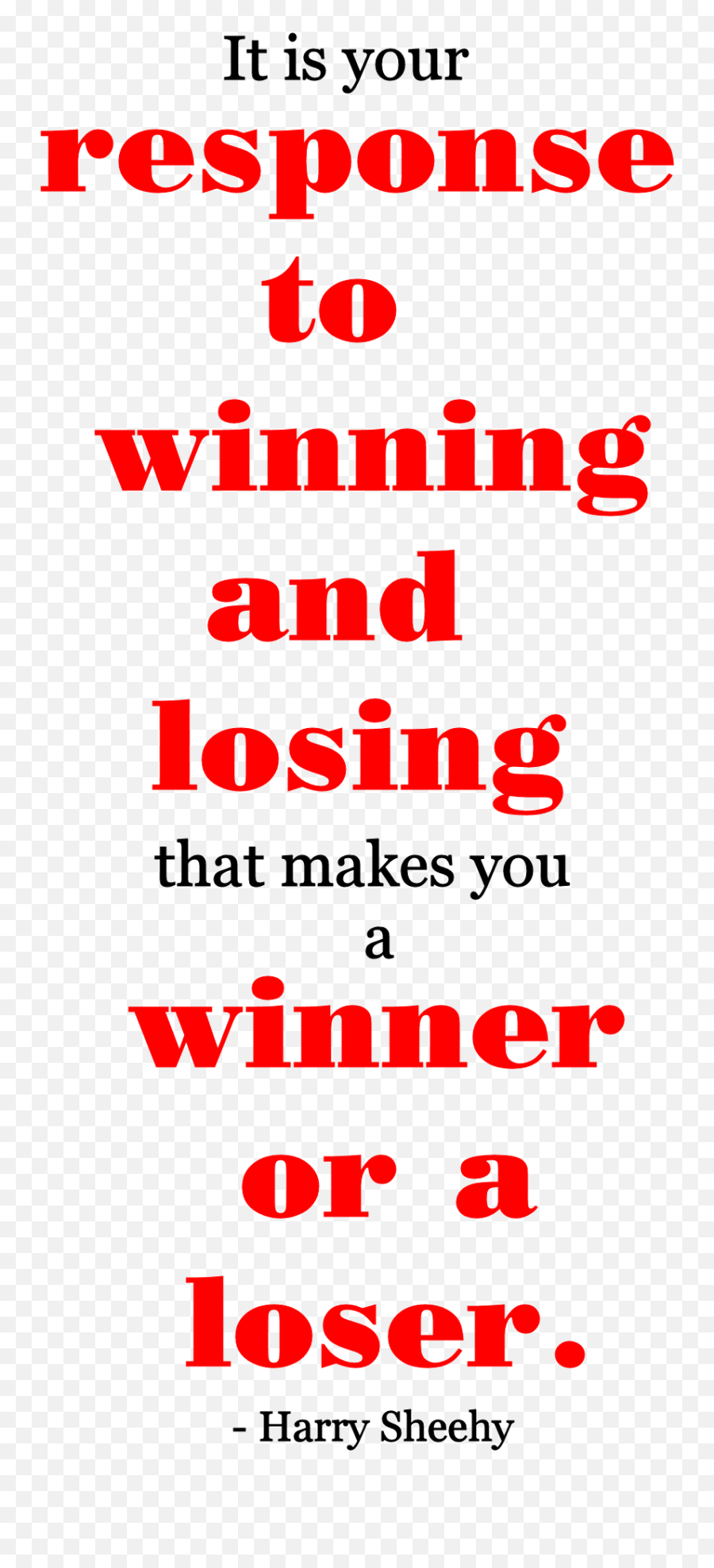 Download Hd U201cwinner Or Loseru201d Word - Art Freebie Hereu0027s Poster Png,Loser Png