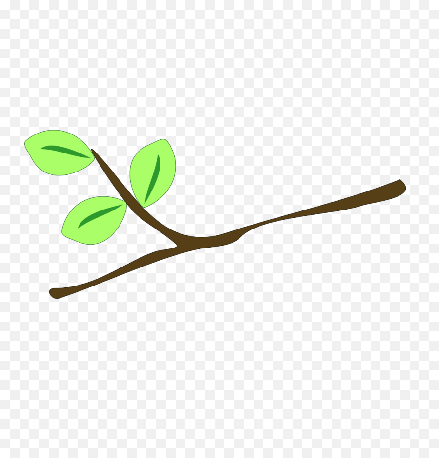 Branch Leaves Twig - Tree Branch Clip Art Png,Twigs Png