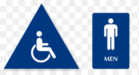 California Restroom Signs - Ada Wall U0026 Door Signs And Kits Language Png,Male Bathroom Icon