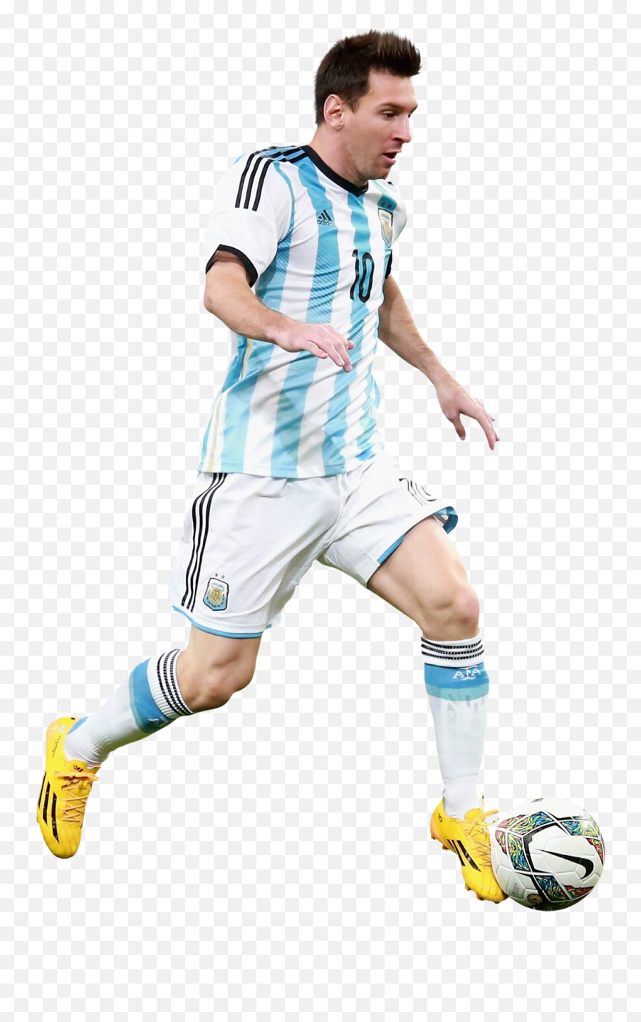 Lionel Messi Football Render - 8472 Footyrenders Messi Pateando Una Pelota Png,Messi Transparent