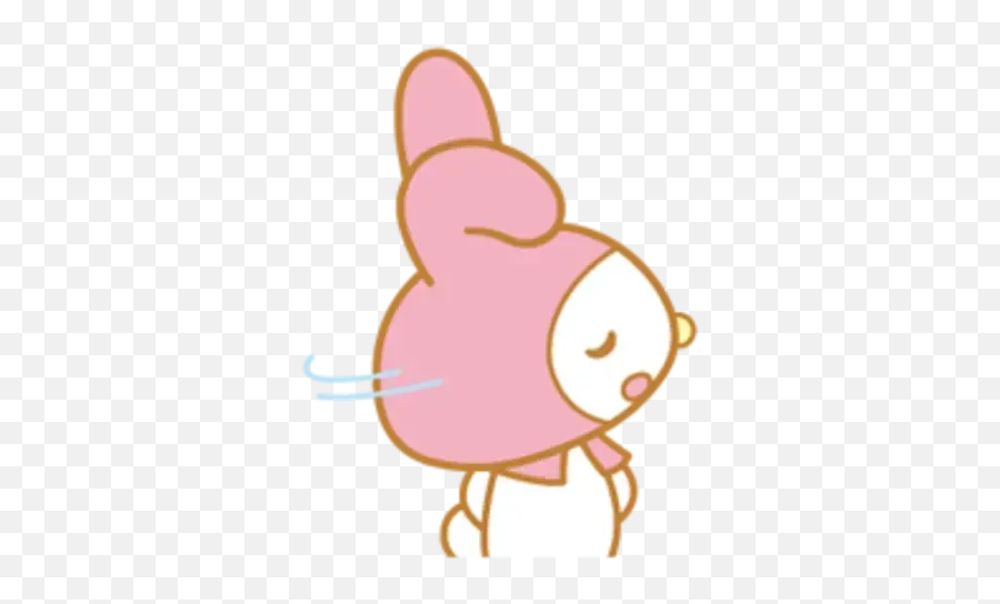 My Melody Whatsapp Stickers - Stickers Cloud Cartoon Png,My Melody Transparent