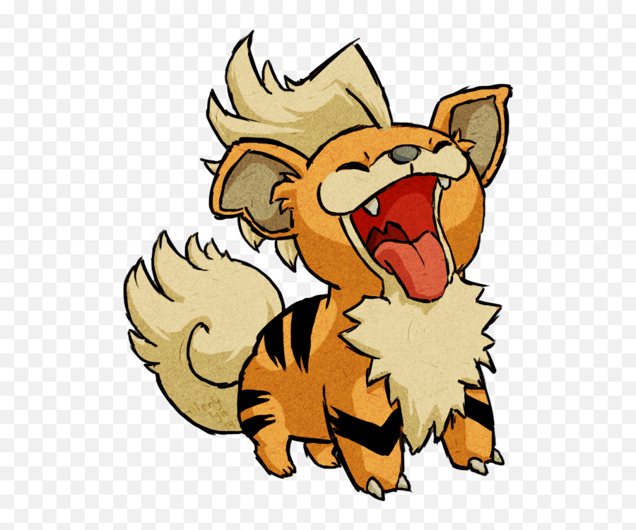 Hd Growlithewws By Ginnylyn2 - Cute Growlithe Fan Art Png,Growlithe Png