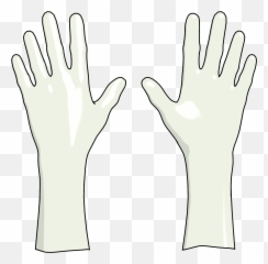 Two Hand Png Clipart - Hands With Gloves