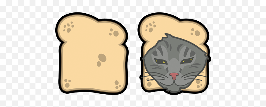 Cat Breading Cursor U2013 Custom Browser Extension - Clip Art Png,Knife Cat Meme Transparent