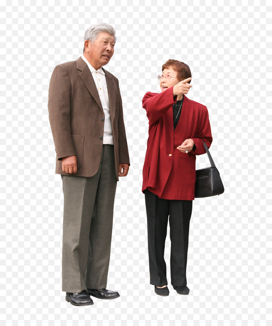 People Crowd Png Talk Cutout - Elderly People Cut Out,Asian Png