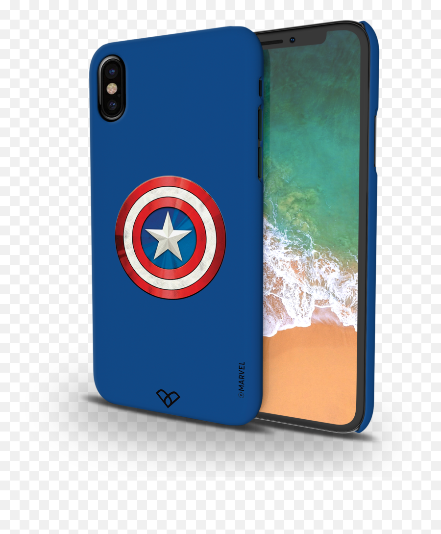 Captain America Shield Slim Case And Cover For Iphone Xs - Mobile Phone Png,Captain America Shield Png