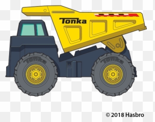 Tonka Dump Truck Temporary Tattoo - Cartoon Tonka Truck Png,Dump Truck Png