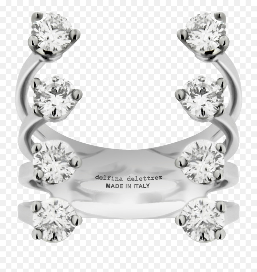 Dots Ring In White Gold - Delfina Delettrez Ring Png,Gold Dots Png